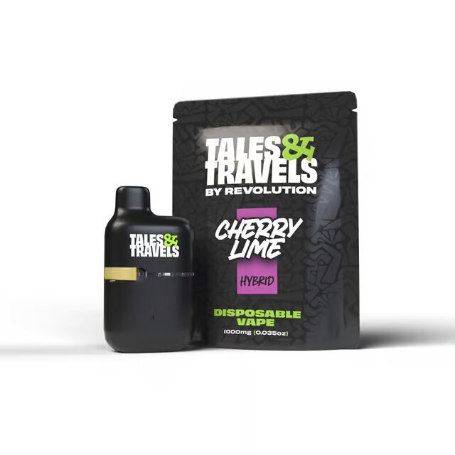 Cherry Lime Tales and Travels Twisted Tank Distillate Disposable 1g