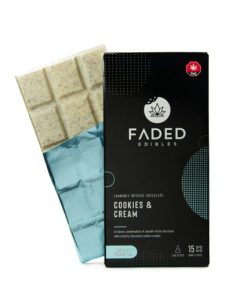 Buy Faded Cannabis Co. Cookies & Cream Bar