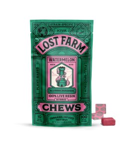 Kiva Lost Farm Watermelon Fruit Chew 100mg (10ct)