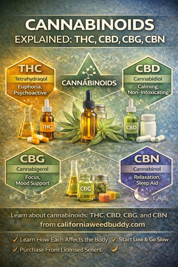 Cannabinoids Explained: THC, CBD, CBG, CBN