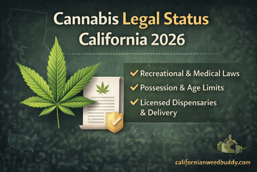 Cannabis Legal Status California 2026